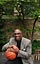 Man with basketball photo